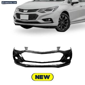 PARACHOQUE DIANTEIRO CRUZE SEDAN 17/20 SEM FURO SENSOR PRETO LISO