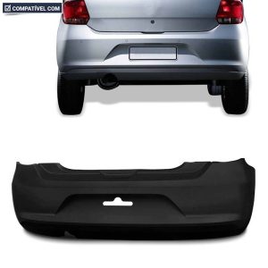 PARACHOQUE TRASEIRO GOL G6 13/16 COM FURO REFLETOR PRETO LISO