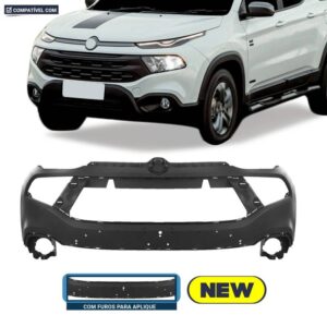 PARACHOQUE DIANTEIRO SUPERIOR TORO FREEDON/ ENDURANCE/ VOLCANO 19/21 COM FURO APLIQUE PRETO LISO
