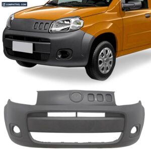 PARACHOQUE DIANTEIRO UNO 10/14 FIORINO 14/20 COM FURO MILHA CINZA TEXTURIZADO