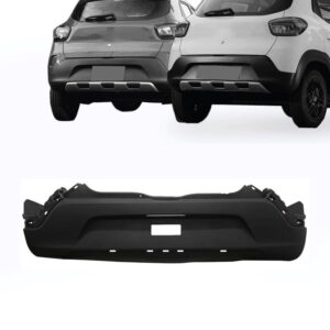 PARACHOQUE TRASEIRO KWID OUTSIDER 19/24 COM FURO APLIQUE PRETO TEXTURIZADO