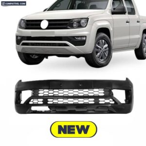 PARACHOQUE DIANTEIRO AMAROK 17/24 COM GRADE CENTRAL PRETO LISO