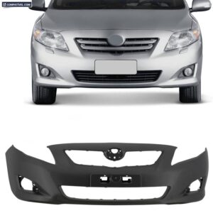 PARACHOQUE DIANTEIRO COROLLA 08/11 COM RESSALTO PLACA SEM FURO ESGUICHO PRETO LISO