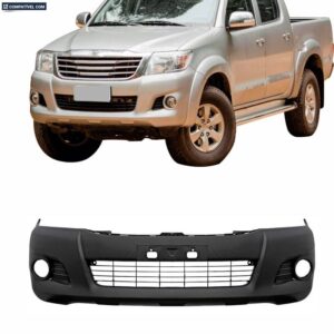 PARACHOQUE DIANTEIRO HILUX 12/15 COM FURO MILHA SEM FURO MOLDURA PRETO TEXTURIZADO
