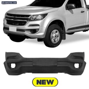 PARACHOQUE DIANTEIRO S10/ TRAILBLAZER 17/21 COM GRADE CENTRAL INFERIOR PRETO LISO