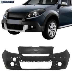 PARACHOQUE DIANTEIRO SANDERO STEPWAY 12/14 COM FURO MOLDURA PRETO LISO