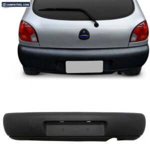 PARACHOQUE TRASEIRO FIESTA HATCH 96/99 PRETO TEXTURIZADO