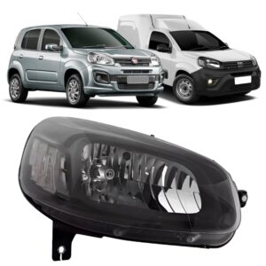 FAROL UNO/ FIORINO EVO 15/22 MASCARA NEGRA