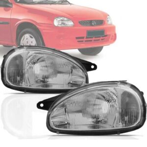 FAROL CORSA 94/99 RAIADO LENTE DE VIDRO