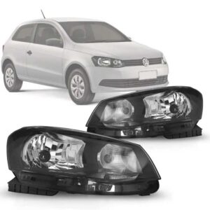 FAROL GOL/ VOYAGE/ SAVEIRO G6 13/16 FOCO SIMPLES MASCARA NEGRA