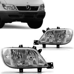 FAROL SPRINTER 03/11 ELETRICO COM AUXILIAR CROMADO