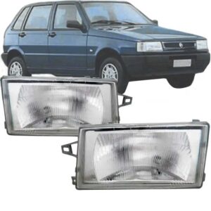 FAROL UNO/ PREMIO/ ELBA/ FIORINO 91/04 LENTE DE VIDRO