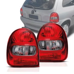LANTERNA TRASEIRA CORSA HATCH WIND 96/00 2 PORTAS BOLHA FUME