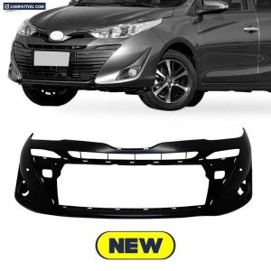 PARACHOQUE DIANTEIRO YARIS HATCH/ SEDAN 18/21 COM FURO SENSOR PRETO LISO