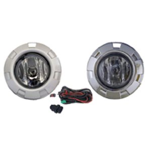 KIT FAROL MILHA PAJERO 08/10 MOLDURA CINZA COMPLETO