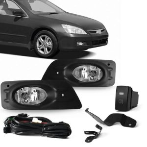 KIT FAROL MILHA ACCORD 06/07 COM GRADE PRETA
