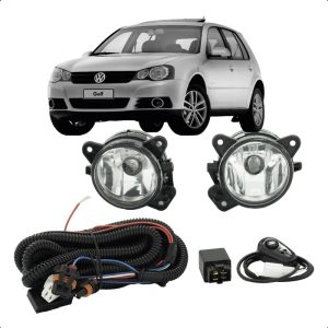 KIT FAROL MILHA GOLF 07/12 COM BOTÃO UNIVERSAL