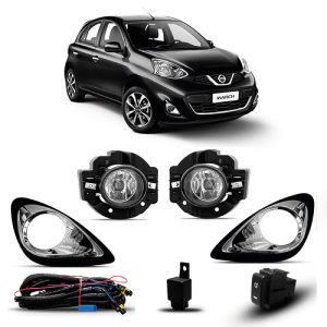 KIT FAROL MILHA MARCH 14/20 COM GRADE CROMADA
