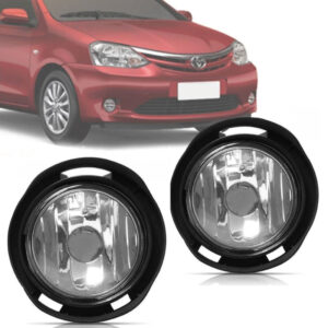 FAROL MILHA ETIOS 12/21 COM SUPORTE LENTE VIDRO