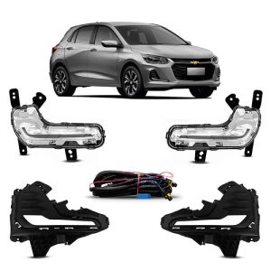 KIT FAROL MILHA ONIX 20/25 COM LED DRL IMPORTADO