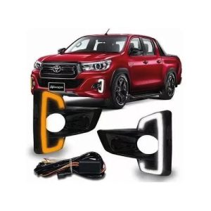 KIT FAROL MILHA HILUX 18/20 PICK-UP GRADE FAROL LED COM CHICOTE IMPORTADO
