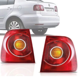 LANTERNA TRASEIRA CANTO POLO 07/14 SEDAN VERMELHO/AMBAR