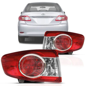 LANTERNA TRASEIRA CANTO COROLLA 12/13 SEM LED COM SOQUETE