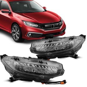 FAROL CIVIC 17/21 TOURING REGULAGEM MANUAL COM LED IMPORTADO