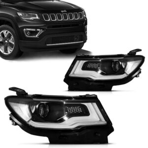 FAROL COMPASS 17/21 ELETRICO COM MOTOR SEM ENTRADA XENON COM LED IMPORTADO