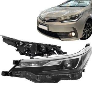 FAROL COROLLA ALTIS 18/19 ELETRICO COM MOTOR COM PROJETOR COM LED IMPORTADO