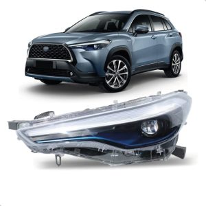 FAROL COROLLA CROSS 21/26 COM LED COM FRISO AZUL IMPORTADO