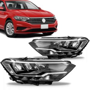 FAROL JETTA SEDAN 19/24 ELETRICO COM MOTOR COM LED