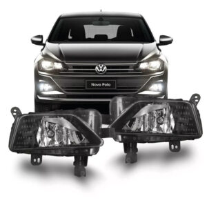 FAROL MILHA POLO/ VIRTUS 18/22 CROMADO SEM LED IMPORTADO