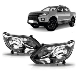 FAROL S10 17/24 TRAIL ELETRICO COM MOTOR FRISO CROMADO COM LED SEM REATOR IMPORTADO