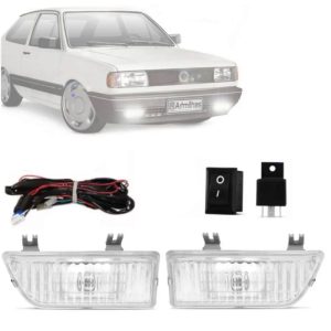 KIT FAROL MILHA GOL 87/94 PARATI/SAVEIRO RAIADO COM BOTÃO UNIVERSAL