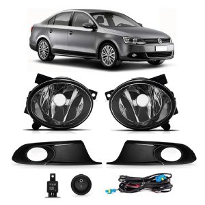 KIT FAROL MILHA JETTA SEDAN 11/14 COM GRADE COM BOTAO UNIVERSAL IMPORTADO