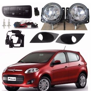 KIT FAROL MILHA PALIO 12/17 COM GRADE COM MOLDURA