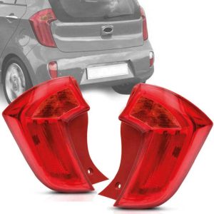 LANTERNA TRASEIRA PICANTO 12/17 ROSA SEM LED
