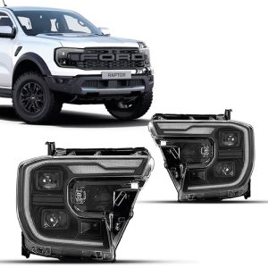 ​FAROL RANGER 24/26 RAPTOR FULL LED COM PROJETOR COM REATOR 9 PINOS IMPORTADO
