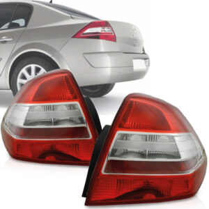 LANTERNA TRASEIRA MEGANE 10/13 SEDAN COM FRISO CROMADO