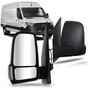 RETROVISOR SPRINTER 12/16 RETRATIL EXTERNO ELETRICO COM PISCA COM AQUECIMENTO FIO CURTO
