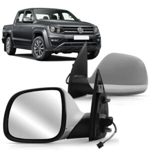 RETROVISOR EXTERNO AMAROK 10/16 ELETRICO CROMADO PRIMER COM AQUECIMENTO