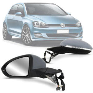 RETROVISOR GOLF 14/20 TSI RETRATIL EXTERNO ELETRICO COM PISCA PRIMER ASFERICO