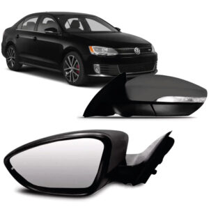 RETROVISOR JETTA 11/18 RETRATIL EXTERNO ELETRICO COM PISCA COM LUZ DE CORTESIA PRIMER