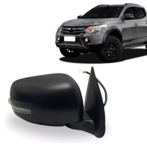 RETROVISOR EXTERNO TRITON 14/16 L200 ELETRICO RETRATIL COM PISCA PRETO