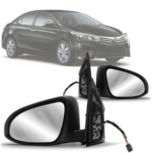RETROVISOR EXTERNO COROLLA 14/19 ELETRICO COM PISCA RETRATIL