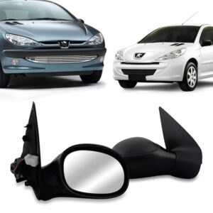 RETROVISOR EXTERNO 207 09/15 206 98/08 ELETRICO COM SENSOR DE TEMPERATURA