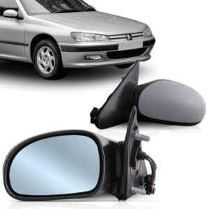 RETROVISOR EXTERNO 406 97/99 ELETRICO COM PRIMER COM TERMICO COM LENTE AZUL COM ASFERICO COM SENSOR DE TEMPERATURA