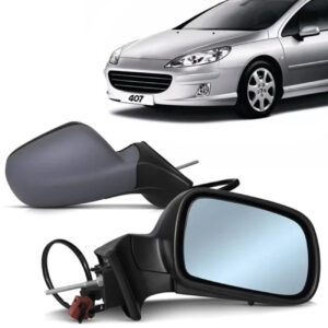 RETROVISOR EXTERNO 407 05/07 ELETRICO COM TERMICO RETRATIL COM SENSOR DE TEMPERATURA COM LENTE AZUL