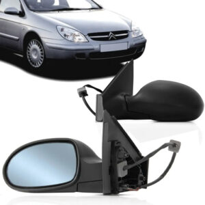 RETROVISOR EXTERNO C5 01/07 ELETRICO RETRATIL COM PRIMER COM LENTE AZUL COM SENSOR DE TEMPERATURA
